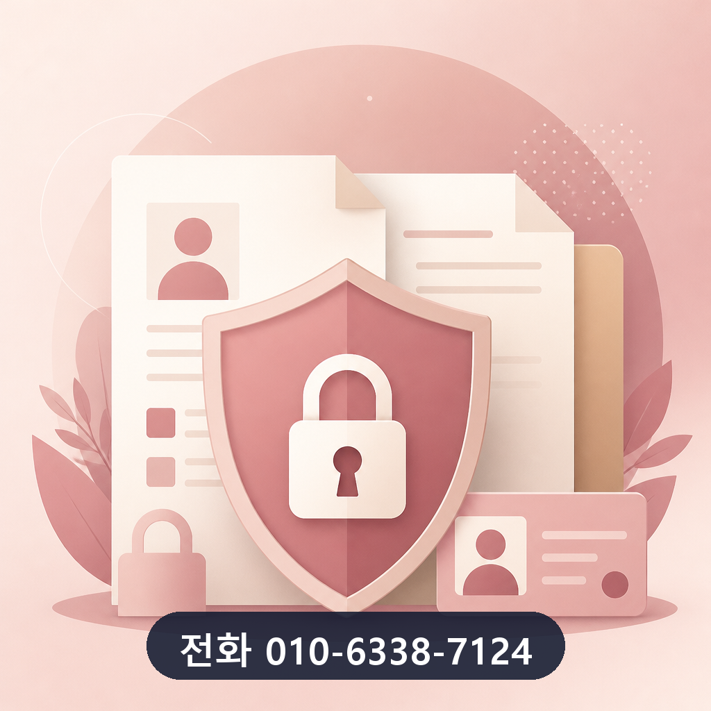 롯데카드 한도 현금화 개인정보 보호 이미지